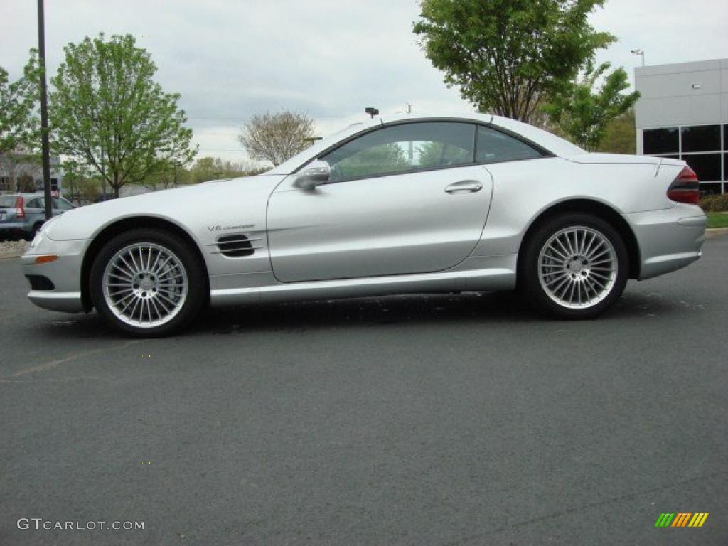 Brilliant Silver Metallic 2003 Mercedes-Benz SL 55 AMG Roadster Exterior Photo #48033929