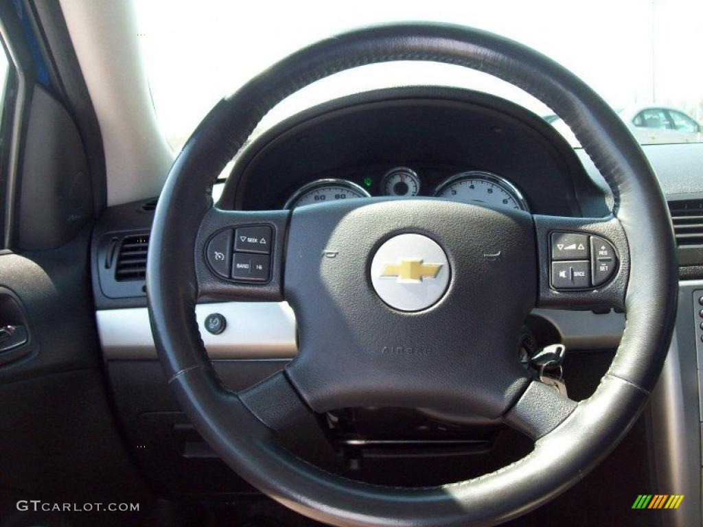 2006 Chevrolet Cobalt SS Coupe Ebony Steering Wheel Photo #48034082