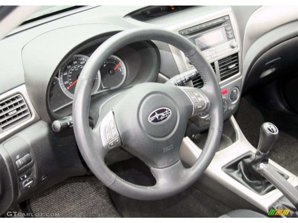 Carbon Black Interior 2009 Subaru Impreza Outback Sport Wagon Photo #48034652