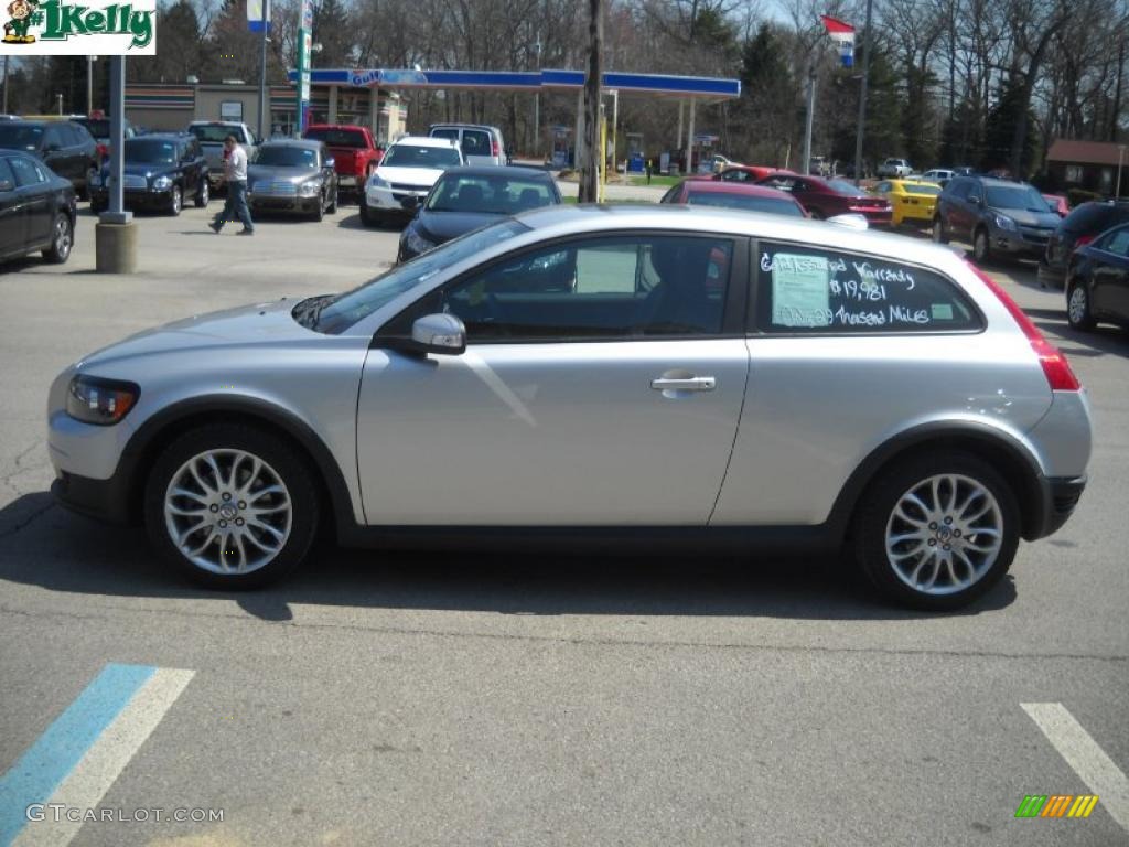 2008 C30 T5 Version 1.0 - Electric Silver Metallic / Off Black photo #6