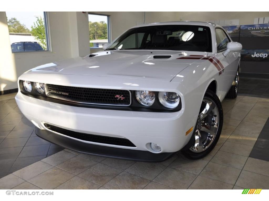 2011 Challenger R/T Plus - Bright White / Dark Slate Gray photo #2