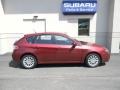 2010 Camellia Red Pearl Subaru Impreza 2.5i Premium Wagon  photo #3