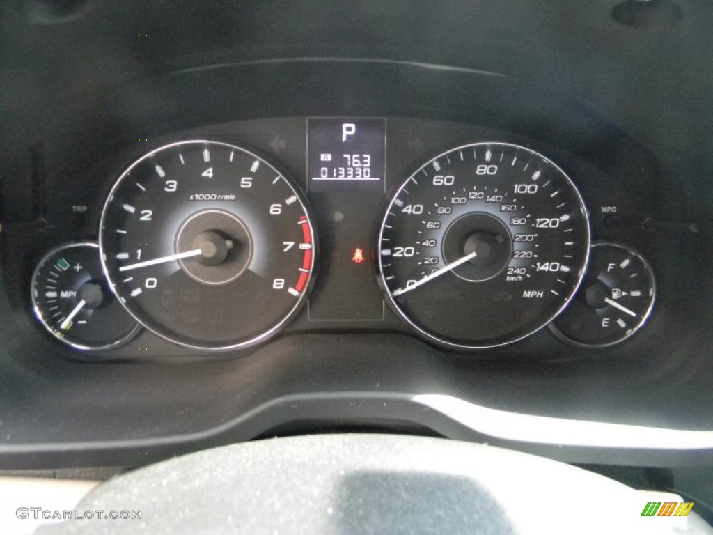 2010 Subaru Legacy 2.5i Premium Sedan Gauges Photo #48036050