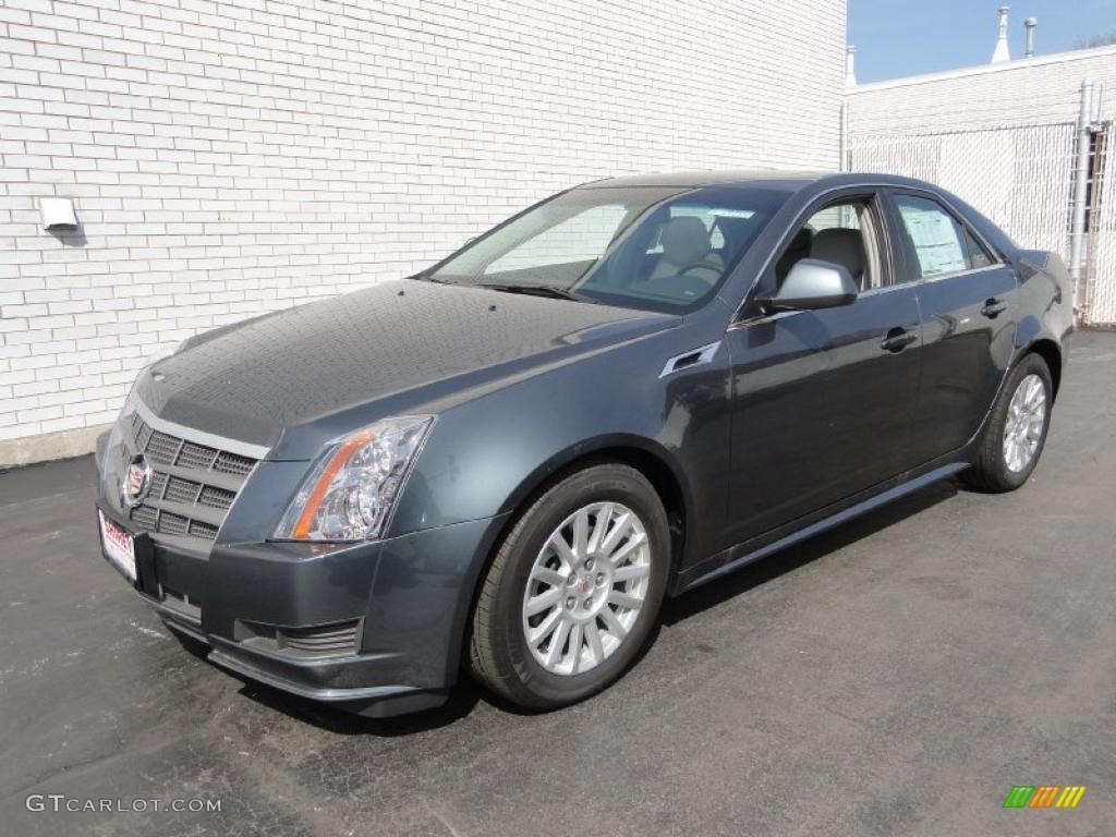 Thunder Gray ChromaFlair 2011 Cadillac CTS 4 3.0 AWD Sedan Exterior Photo #48038369
