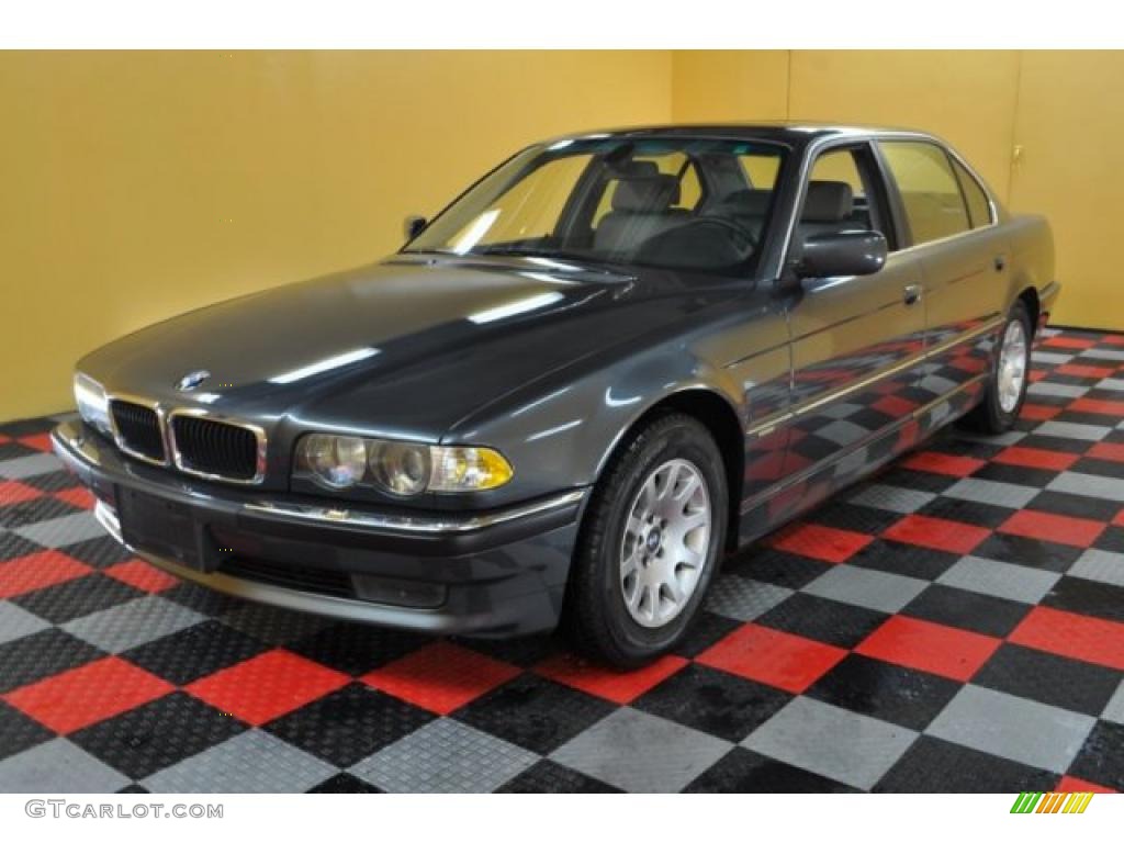 2001 7 Series 740iL Sedan - Anthracite Metallic / Grey photo #2