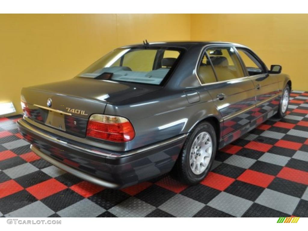 2001 7 Series 740iL Sedan - Anthracite Metallic / Grey photo #4