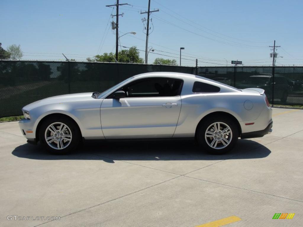 2011 Mustang V6 Coupe - Ingot Silver Metallic / Charcoal Black photo #6