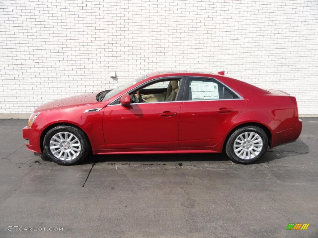 Crystal Red Tintcoat 2011 Cadillac CTS 4 3.0 AWD Sedan Exterior Photo #48040439