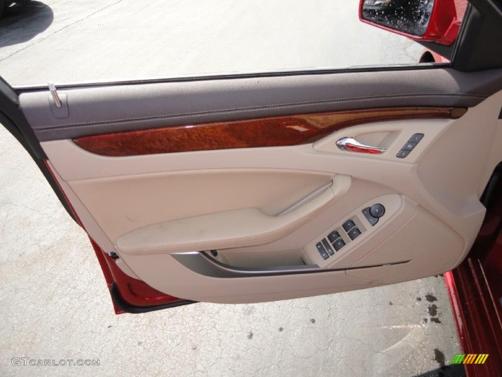 2011 Cadillac CTS 4 3.0 AWD Sedan Cashmere/Cocoa Door Panel Photo #48040574