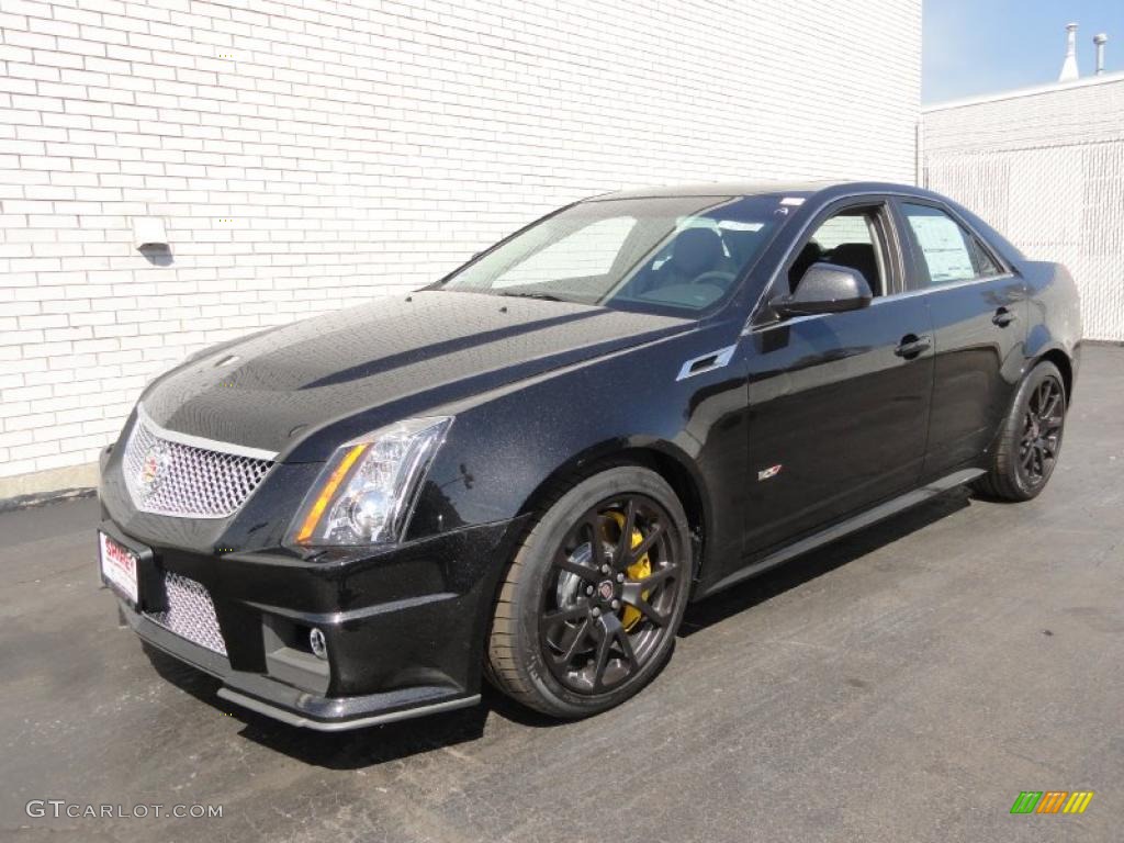 Black Ice Metallic 2011 Cadillac CTS -V Sedan Exterior Photo #48040676