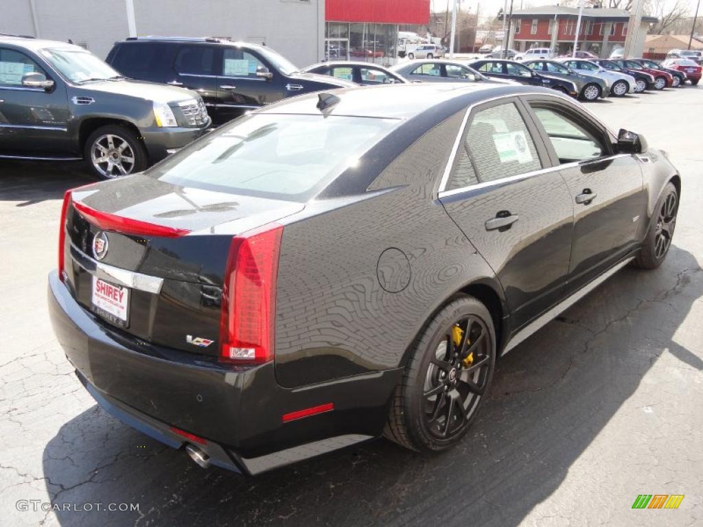 Black Ice Metallic 2011 Cadillac CTS -V Sedan Exterior Photo #48040724