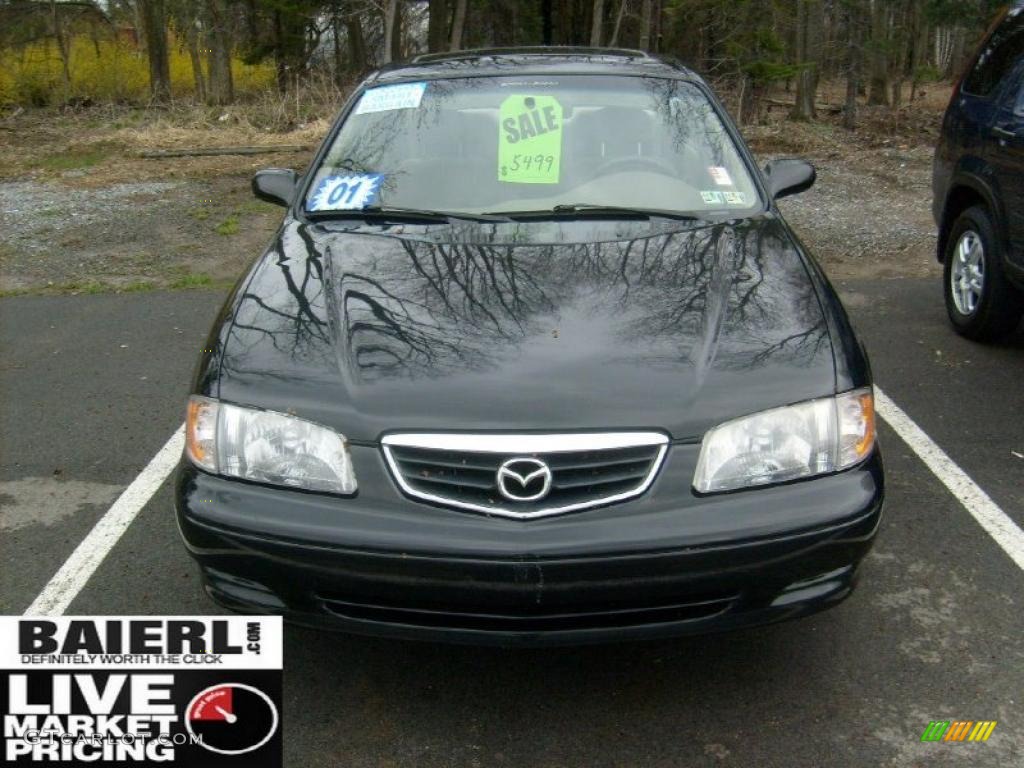 2001 626 LX - Black Onyx / Beige photo #2