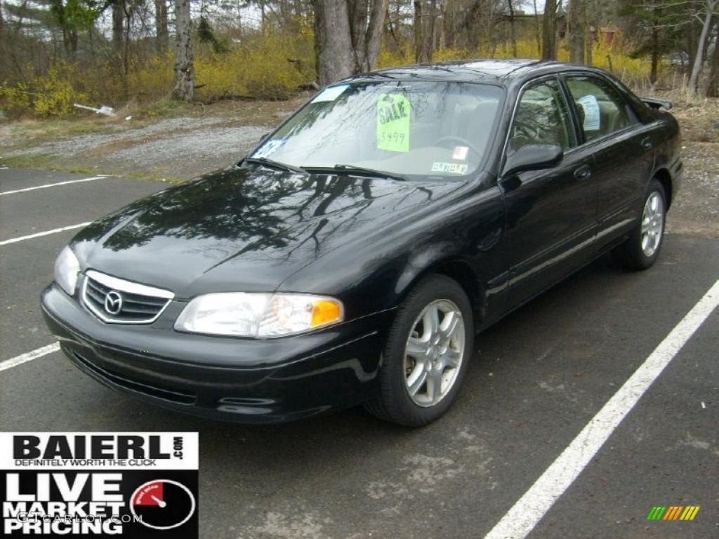 2001 626 LX - Black Onyx / Beige photo #3