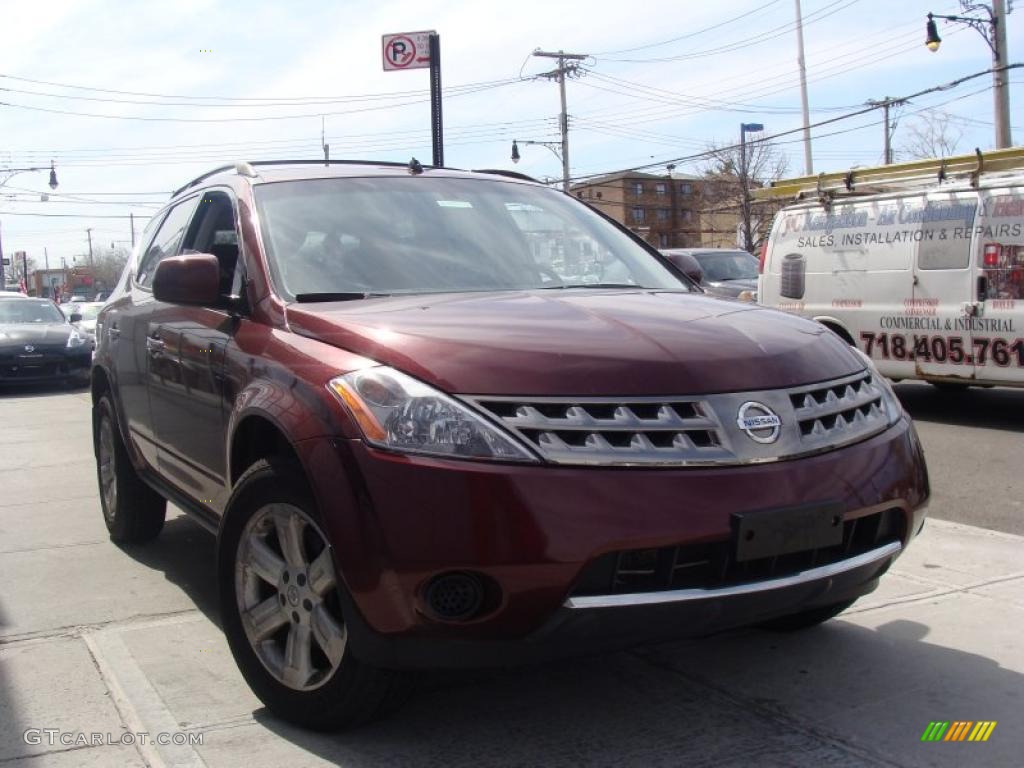 2007 Murano S AWD - Merlot Pearl / Charcoal photo #1