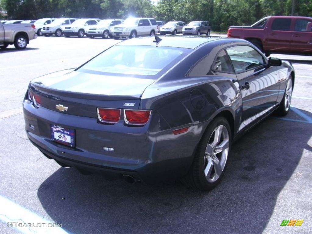 2010 Camaro SS Coupe - Cyber Gray Metallic / Gray photo #4