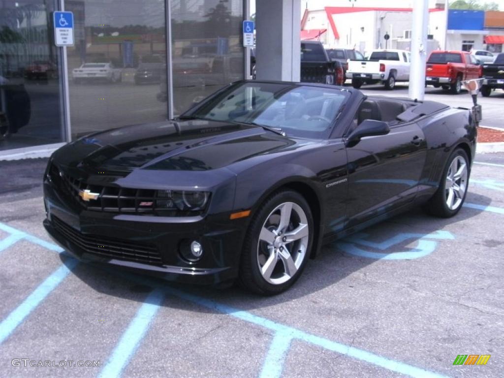 Black 2011 Chevrolet Camaro SS/RS Convertible Exterior Photo #48043368