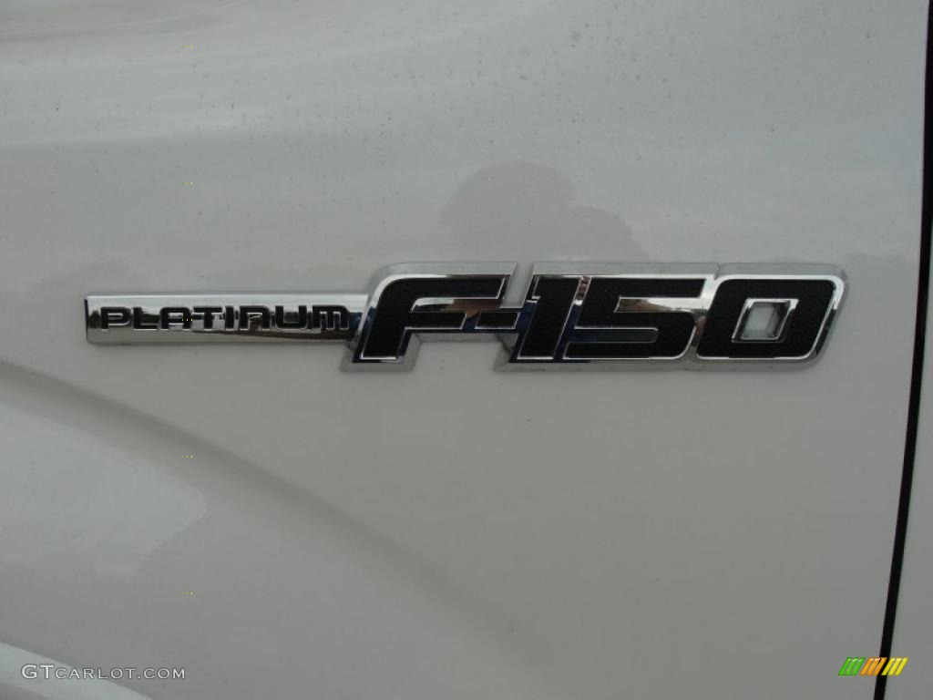 2011 F150 Platinum SuperCrew 4x4 - White Platinum Metallic Tri-Coat / Steel Gray/Black photo #12