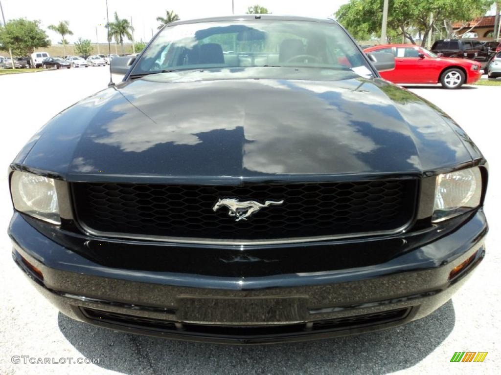 2005 Mustang V6 Premium Coupe - Black / Dark Charcoal photo #14