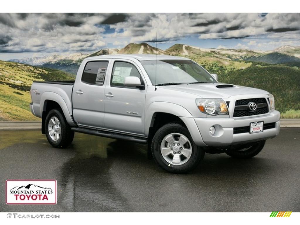 2011 Tacoma V6 TRD Sport Double Cab 4x4 - Silver Streak Mica / Graphite Gray photo #1