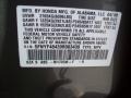 NH705M: Nimbus Gray Metallic 2009 Honda Pilot EX 4WD Color Code