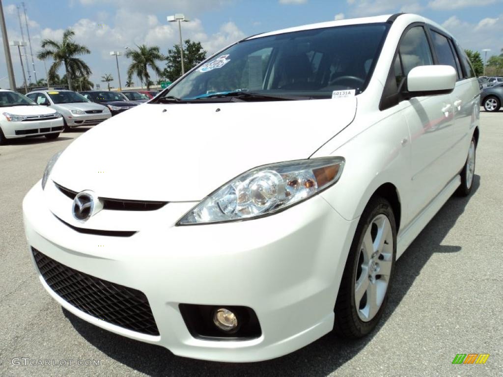 Whitewater Pearl Mica 2007 Mazda MAZDA5 Touring Exterior Photo #48045172