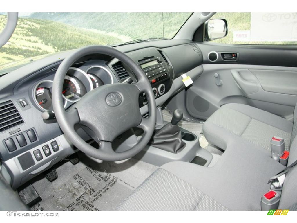 Graphite Gray Interior 2011 Toyota Tacoma Regular Cab 4x4 Photo #48045964