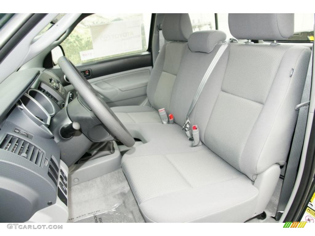 Graphite Gray Interior 2011 Toyota Tacoma Regular Cab 4x4 Photo #48045979