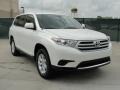 2011 Blizzard White Pearl Toyota Highlander   photo #1