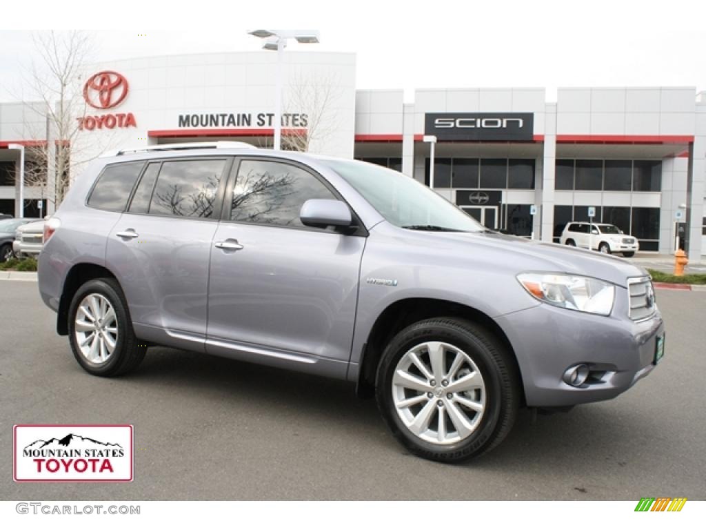 2008 Highlander Hybrid Limited 4WD - Iced Amethyst Mica / Ash Gray photo #1