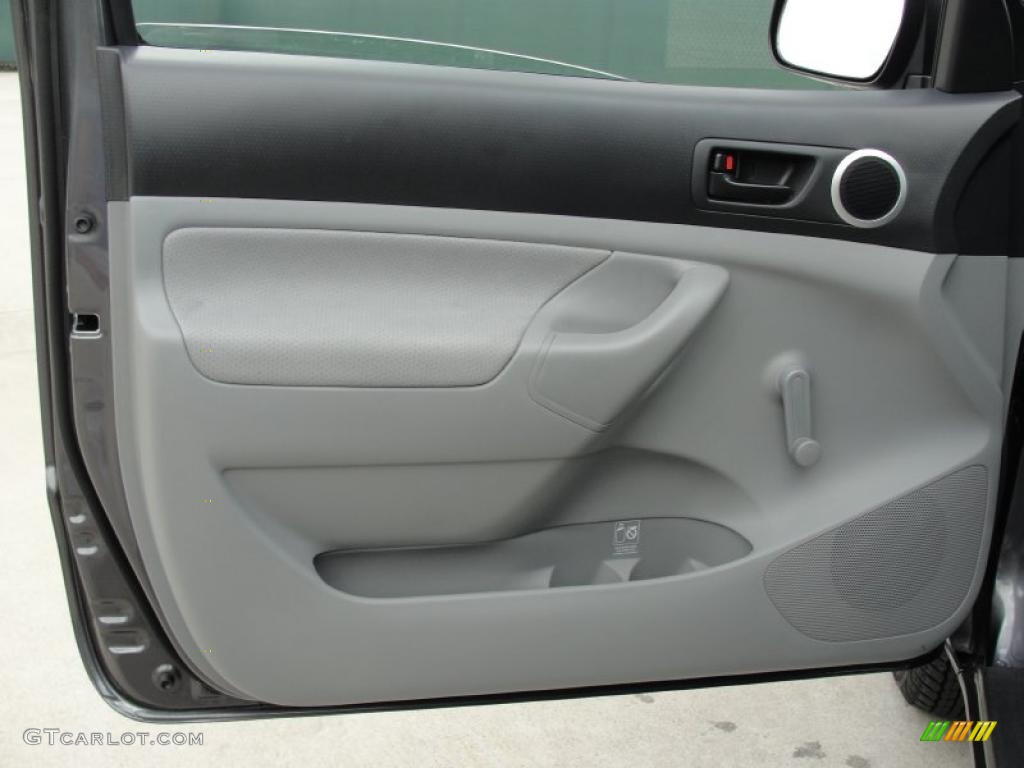 2011 Toyota Tacoma Regular Cab Graphite Gray Door Panel Photo #48049229