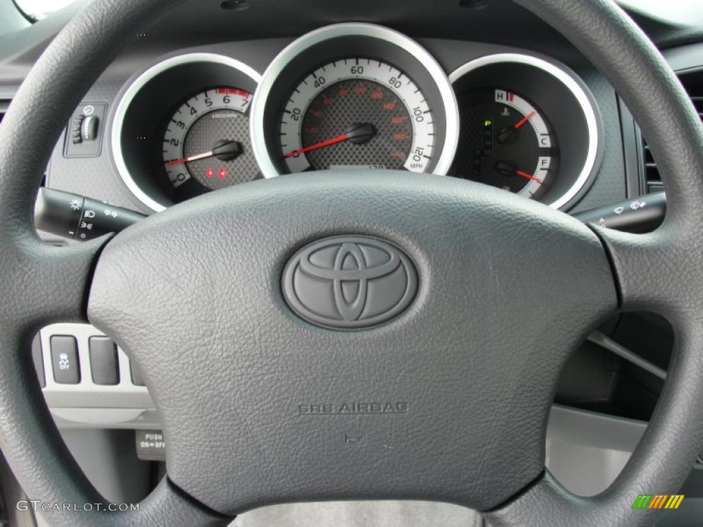 2011 Toyota Tacoma Regular Cab Graphite Gray Steering Wheel Photo #48049442