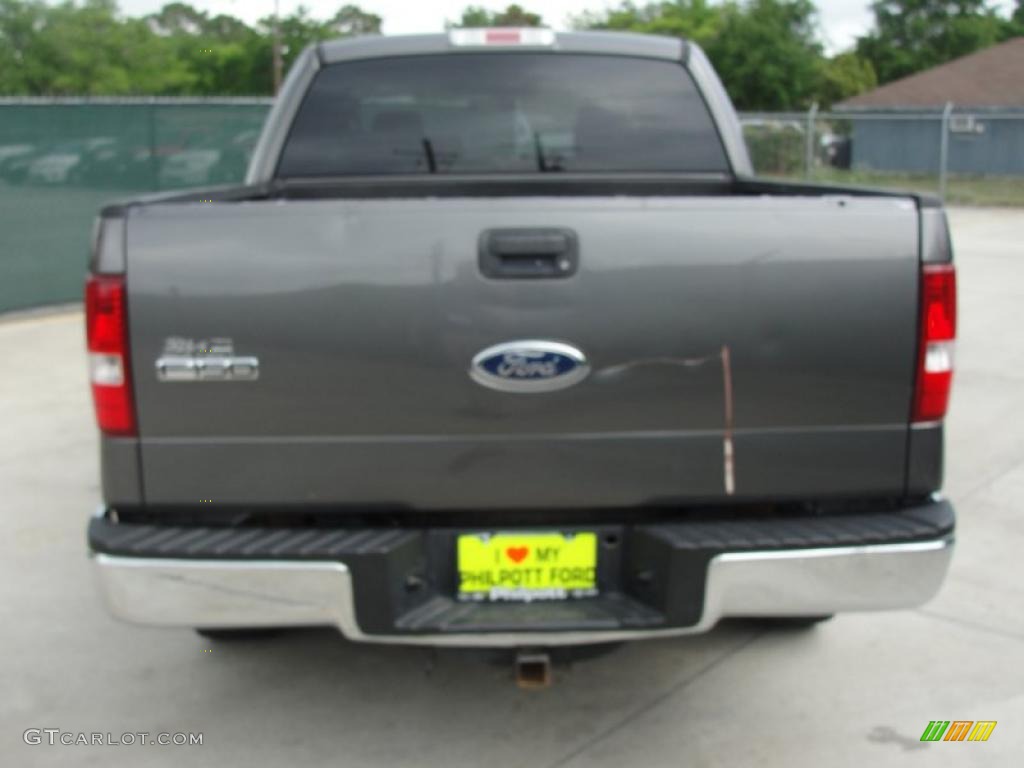 2005 F150 XLT SuperCrew - Dark Shadow Grey Metallic / Medium Flint/Dark Flint Grey photo #4