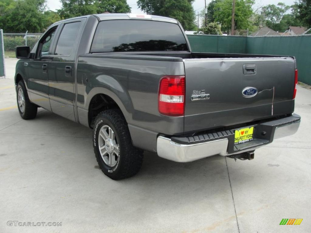 2005 F150 XLT SuperCrew - Dark Shadow Grey Metallic / Medium Flint/Dark Flint Grey photo #5