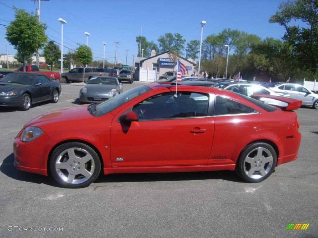 2007 Cobalt SS Supercharged Coupe - Victory Red / Ebony/Red photo #2