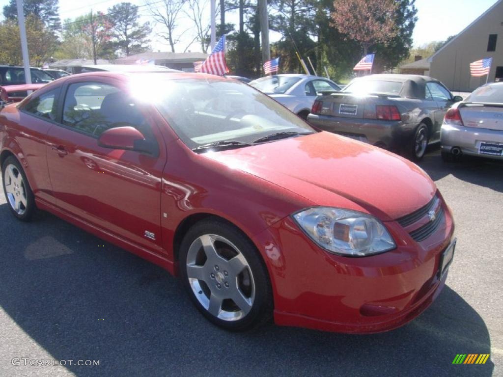 2007 Cobalt SS Supercharged Coupe - Victory Red / Ebony/Red photo #7