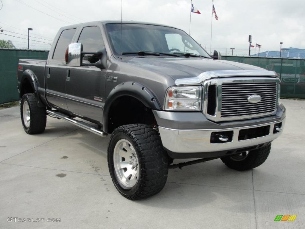 Dark Shadow Grey Metallic 2007 Ford F250 Super Duty Lariat Crew Cab 4x4 Exterior Photo #48051851