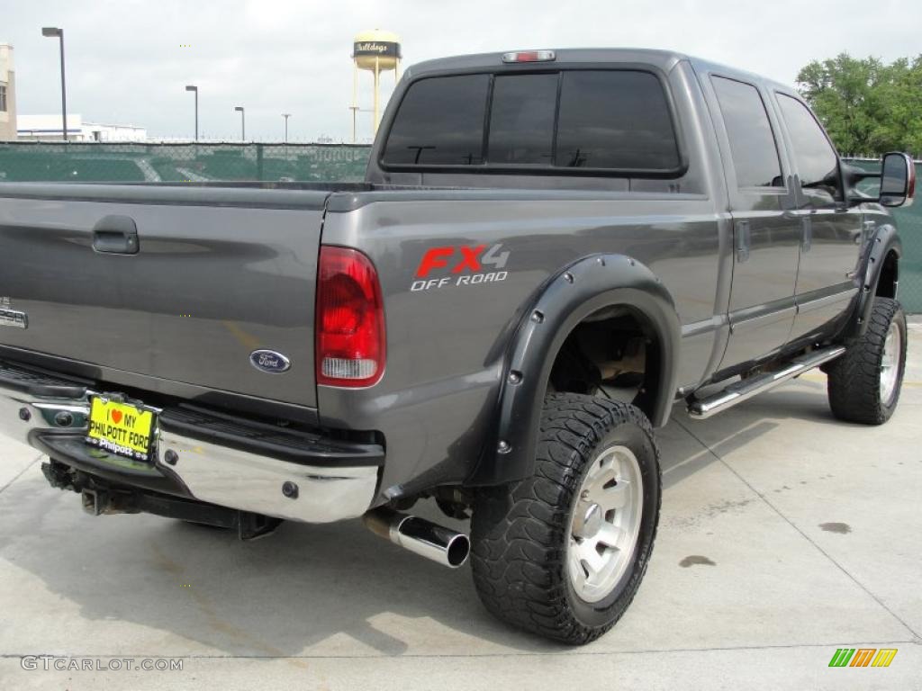 Dark Shadow Grey Metallic 2007 Ford F250 Super Duty Lariat Crew Cab 4x4 Exterior Photo #48051883