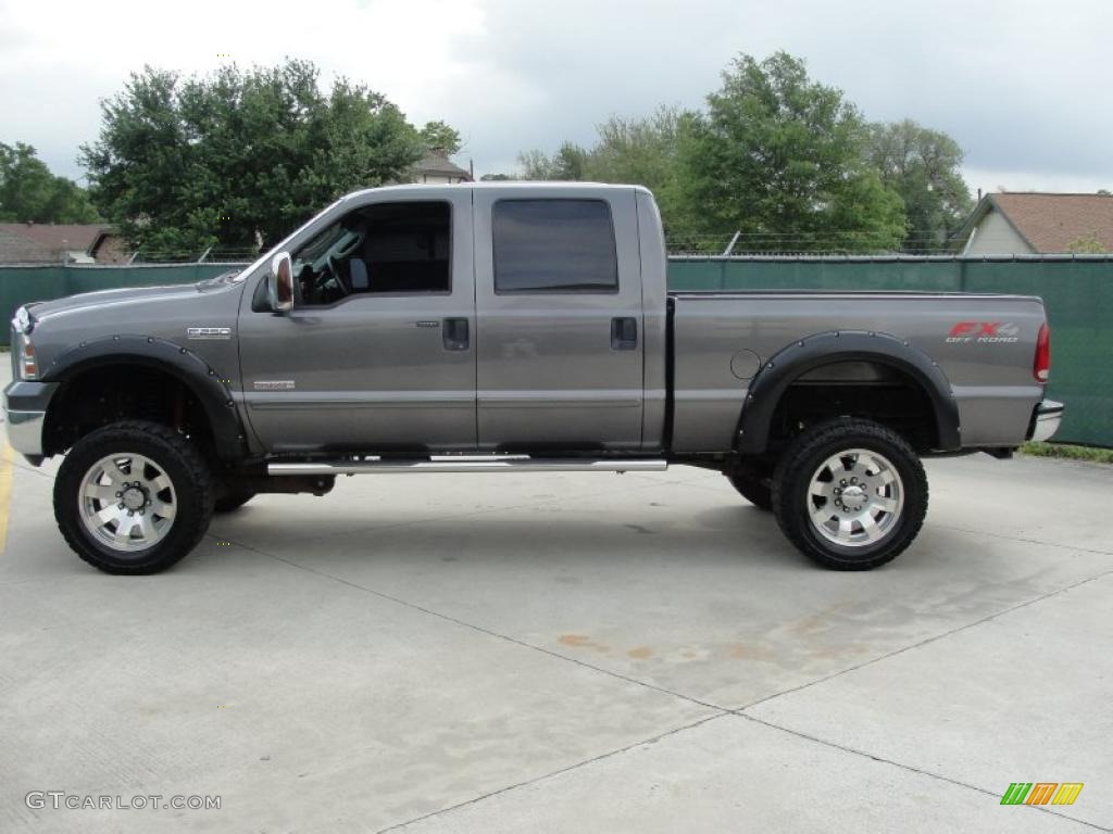Dark Shadow Grey Metallic 2007 Ford F250 Super Duty Lariat Crew Cab 4x4 Exterior Photo #48051929