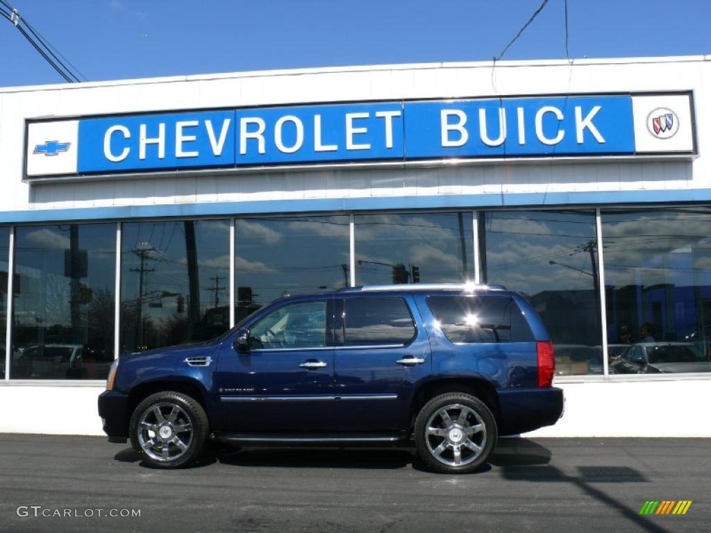 2008 Escalade  - Blue Chip / Cocoa/Light Cashmere photo #1