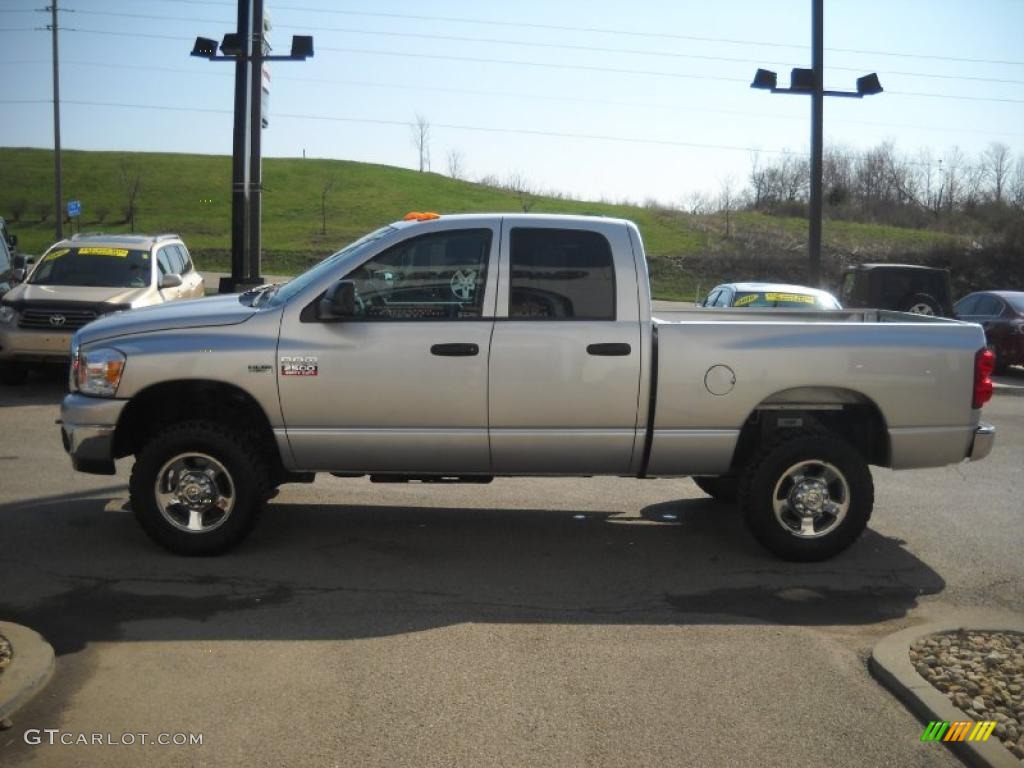 2008 Ram 2500 Big Horn Quad Cab 4x4 - Bright Silver Metallic / Medium Slate Gray photo #5