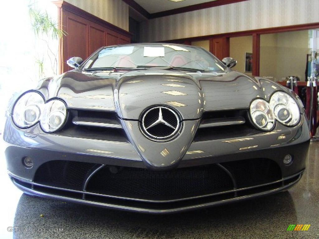 Palladium Grey Metallic 2008 Mercedes-Benz SLR McLaren Roadster Exterior Photo #4805325