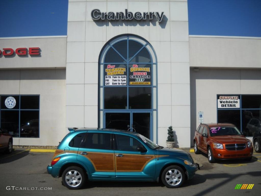 2004 PT Cruiser Touring - Seamist Green Metallic / Dark Slate Gray photo #1