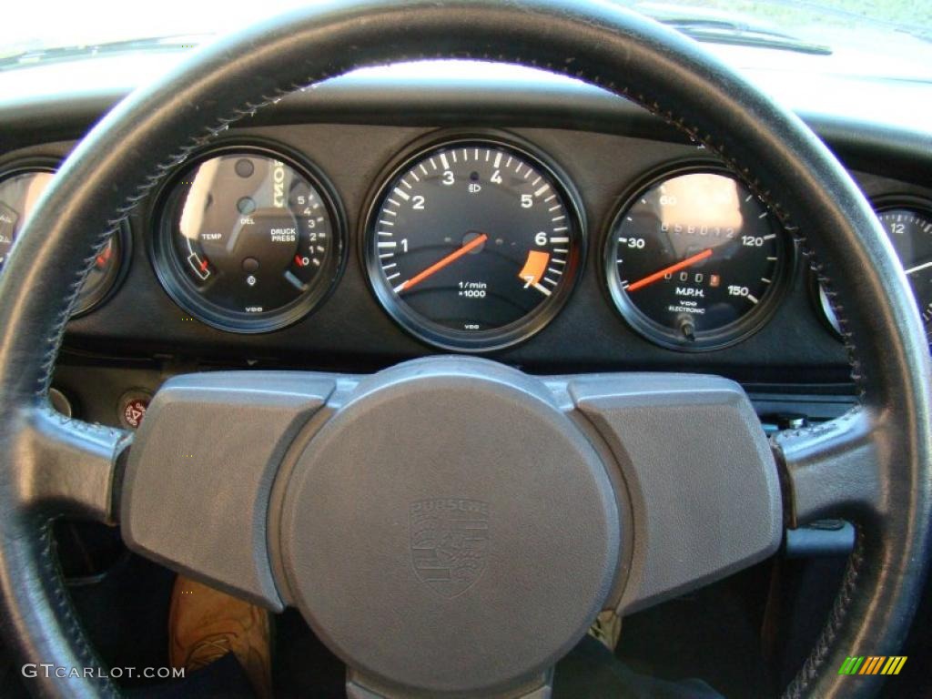 1978 Porsche 911 SC Coupe Black Steering Wheel Photo #48054227