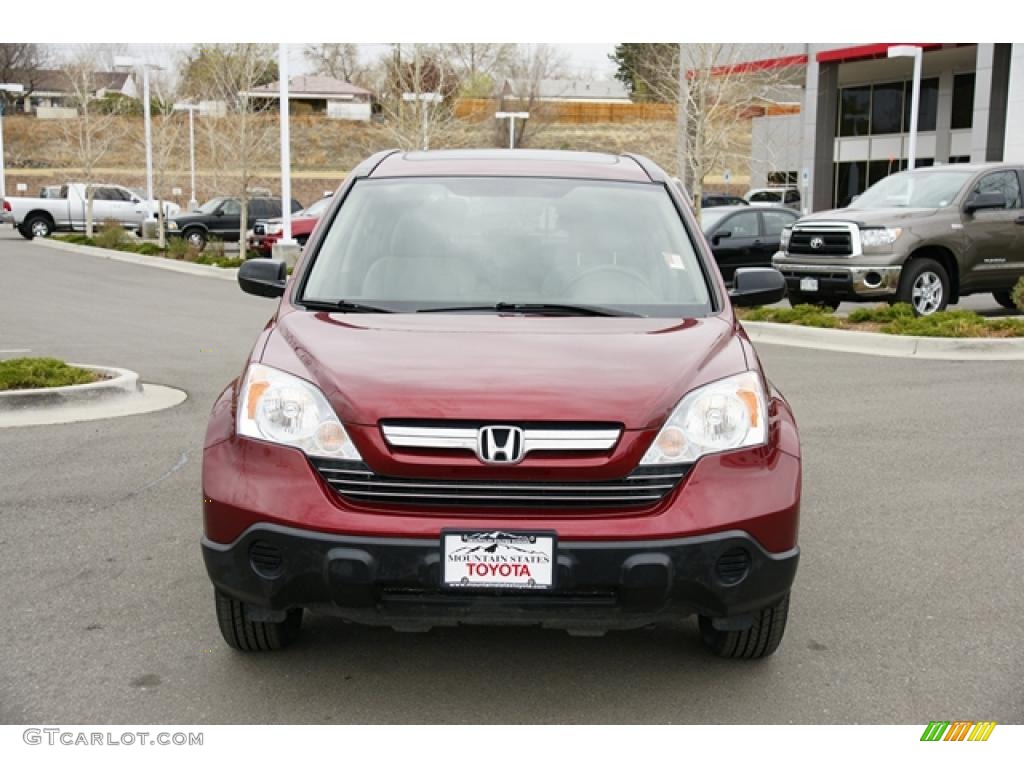 2008 CR-V EX 4WD - Tango Red Pearl / Gray photo #6