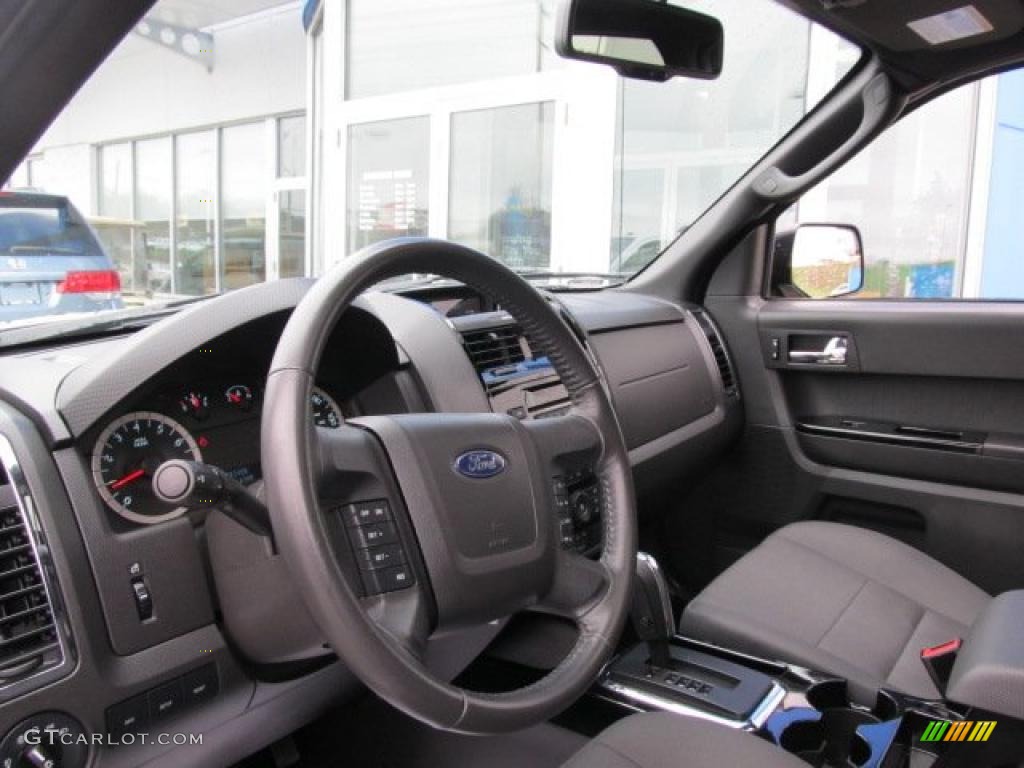 2010 Ford Escape XLT V6 Sport Package 4WD Charcoal Black Steering Wheel Photo #48054734