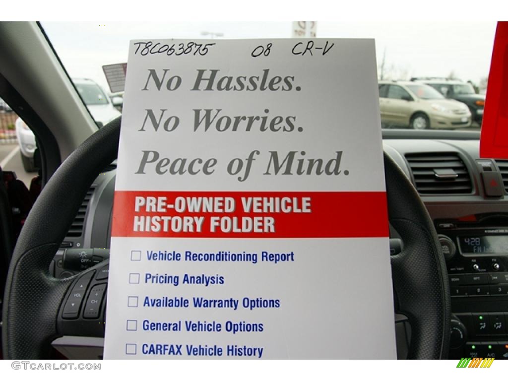 2008 CR-V EX 4WD - Tango Red Pearl / Gray photo #33