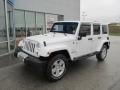 Bright White 2011 Jeep Wrangler Unlimited Sahara 4x4 Exterior