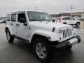 Bright White 2011 Jeep Wrangler Unlimited Sahara 4x4 Exterior