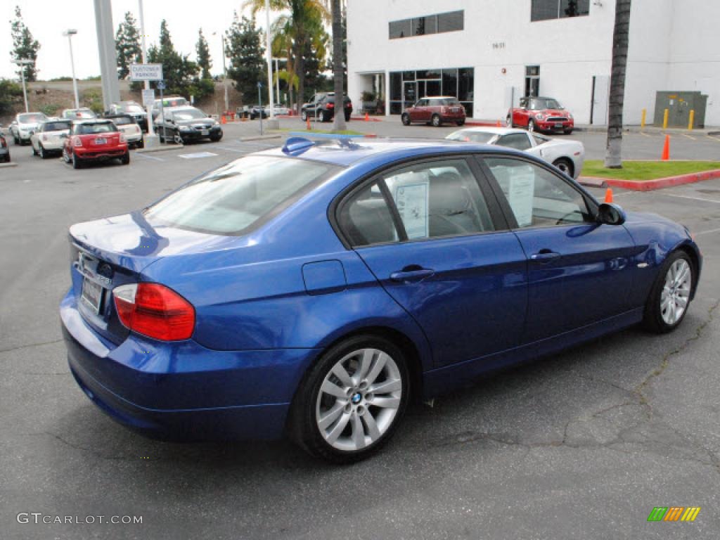 2007 3 Series 328i Sedan - Montego Blue Metallic / Grey photo #10