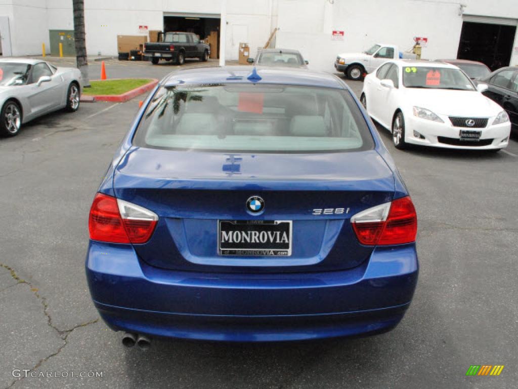 2007 3 Series 328i Sedan - Montego Blue Metallic / Grey photo #11